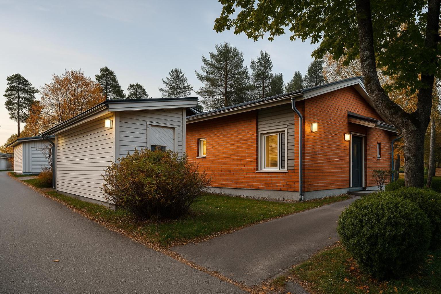 Rauhallinen Rivitalon Paeaety Borgå Exteriör bild